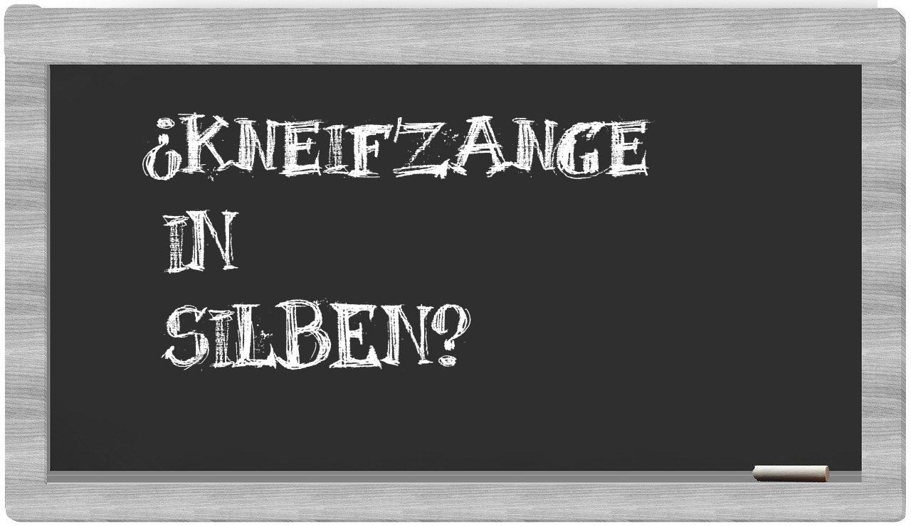 Kneifzange in syllables