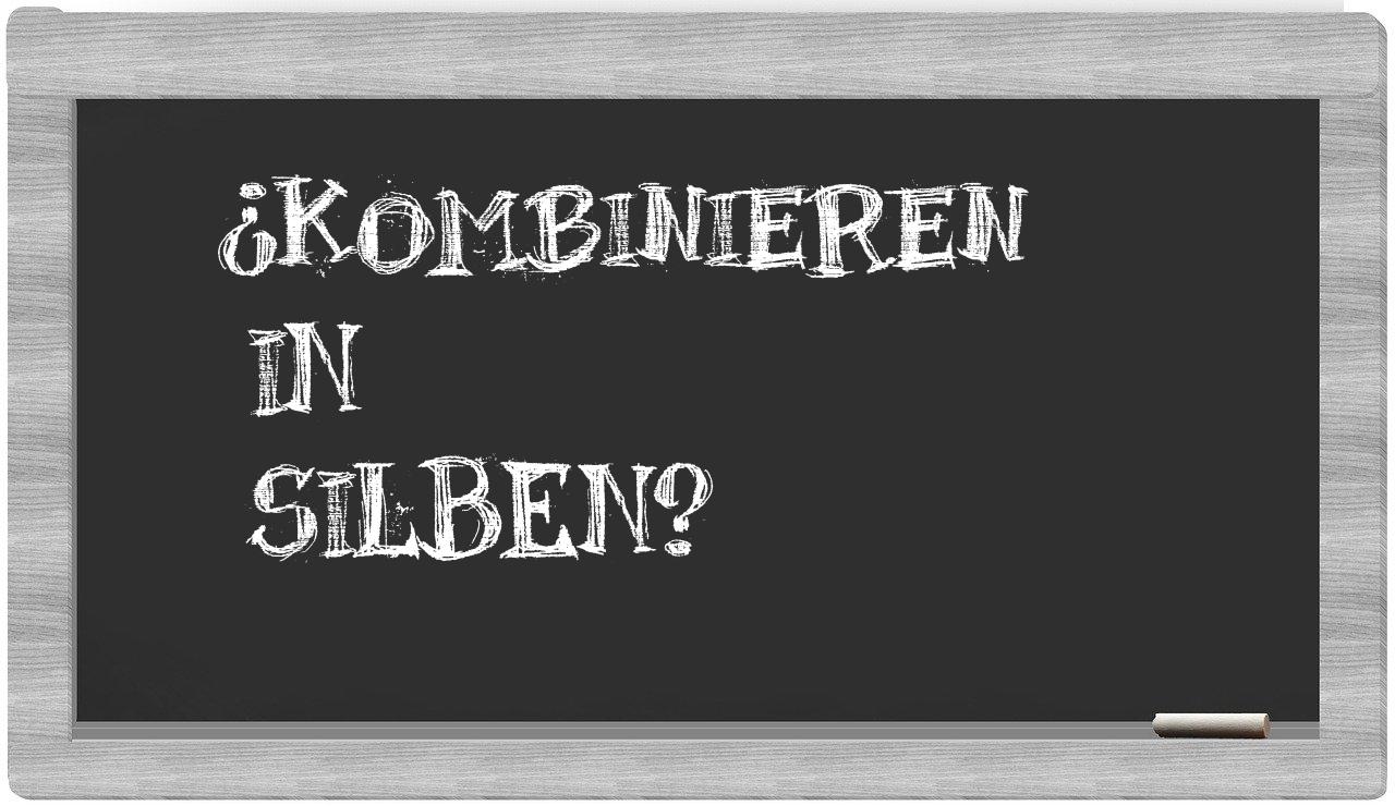 Kombinieren in syllables