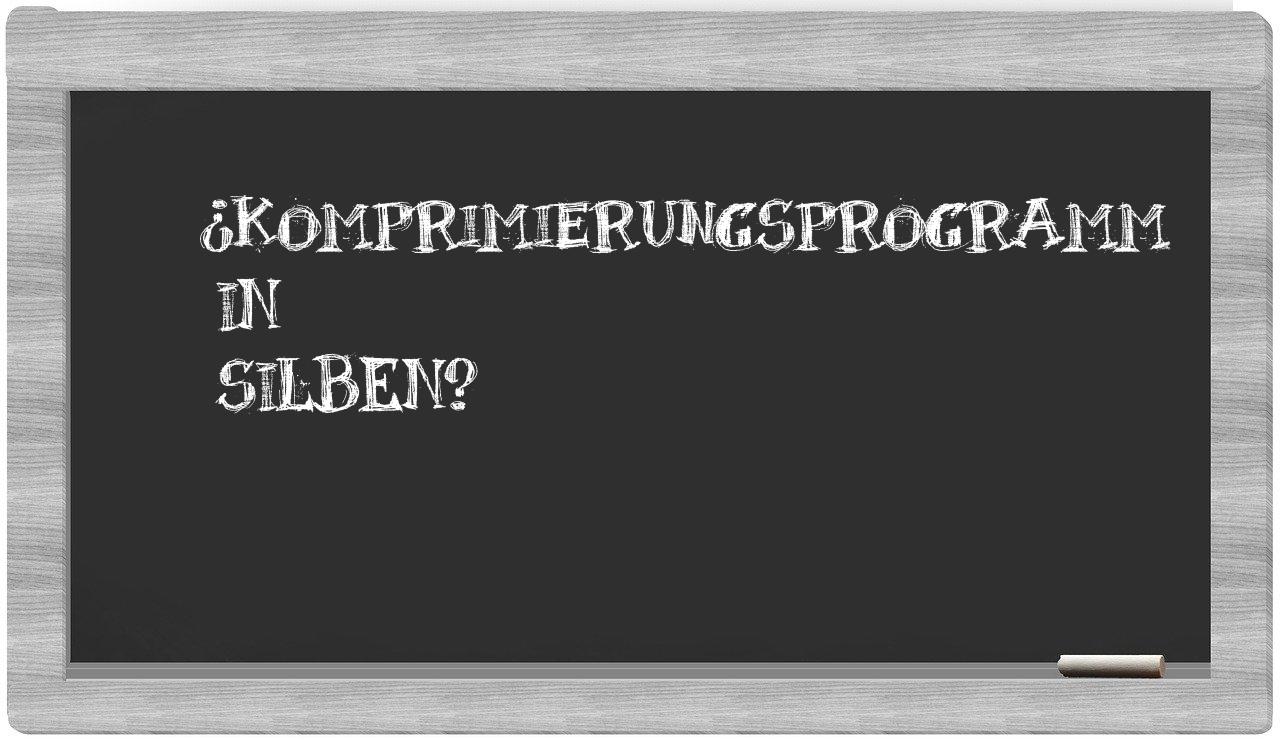 Komprimierungsprogramm in syllables