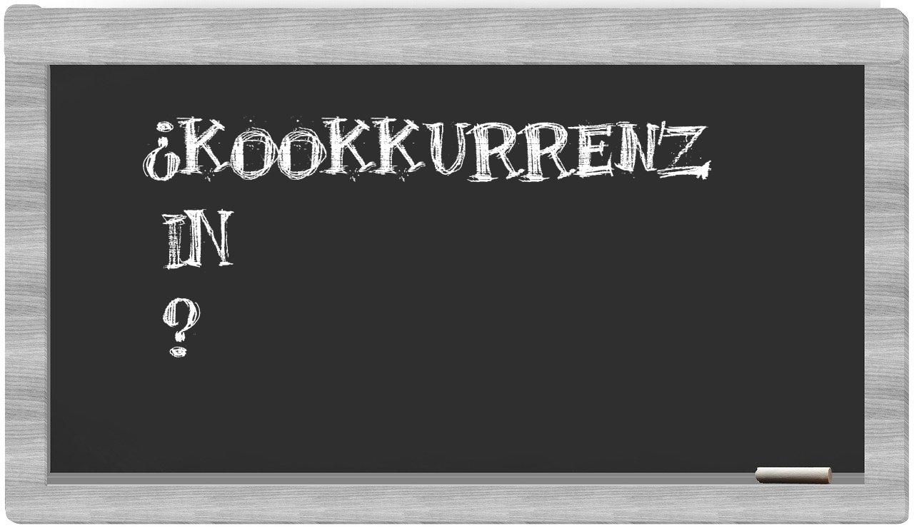 ¿Kookkurrenz en sílabas?