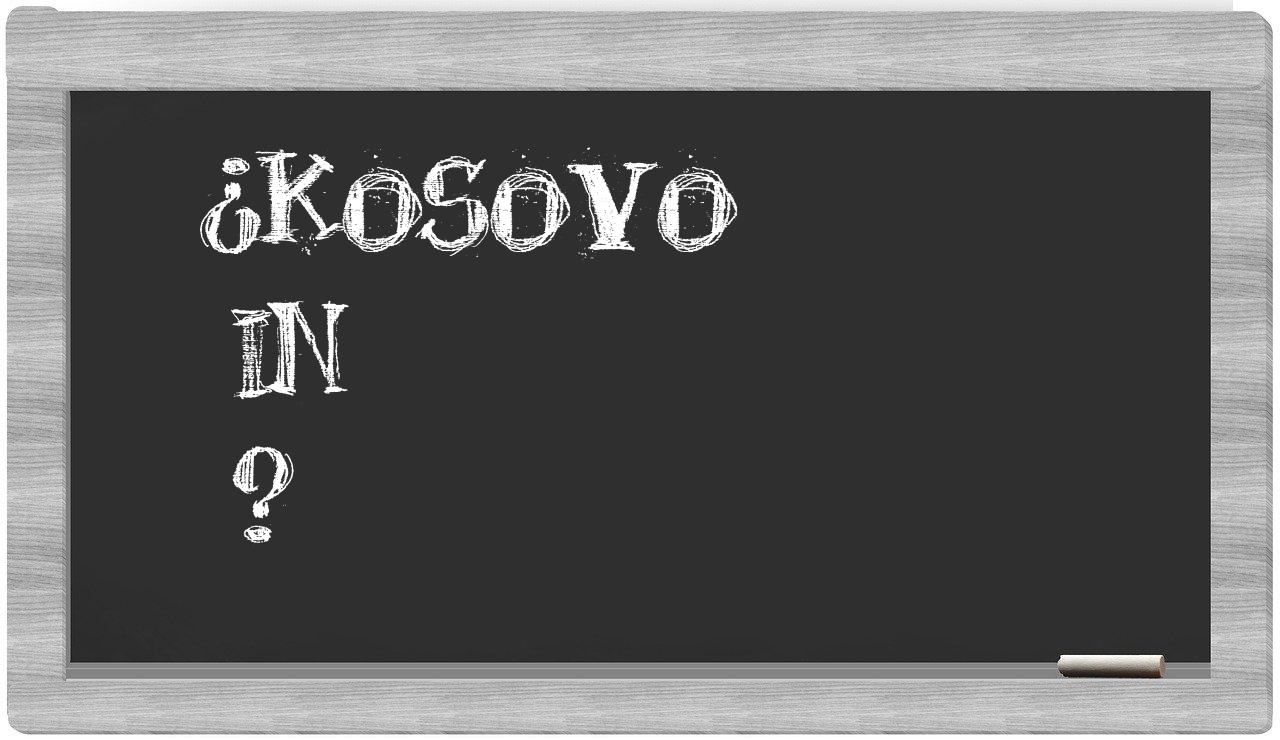 ¿Kosovo en sílabas?
