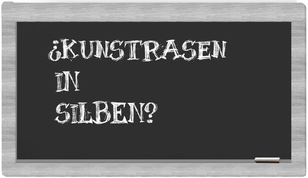 Kunstrasen in syllables