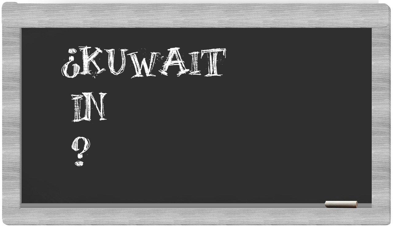¿Kuwait en sílabas?