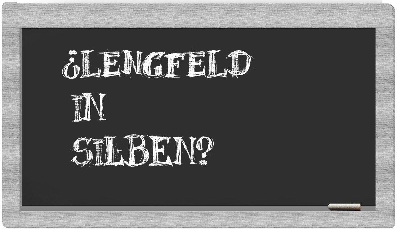 Lengfeld in syllables