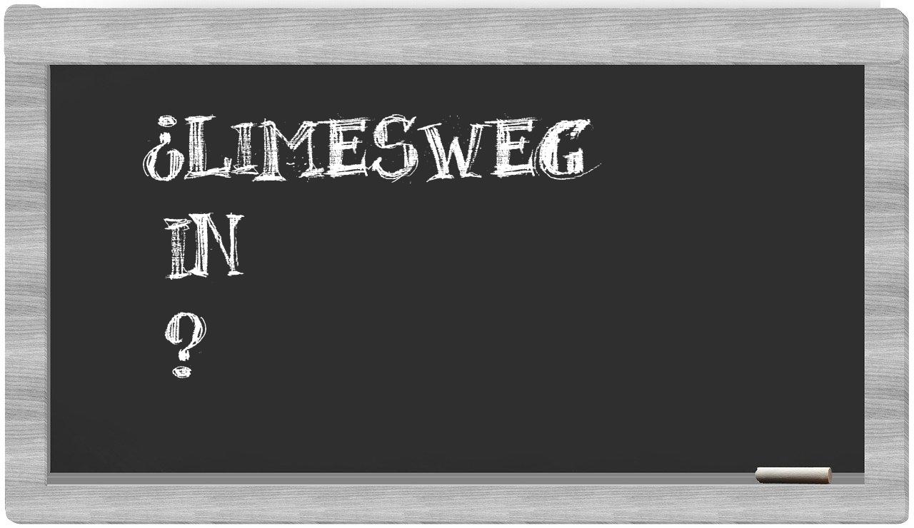 ¿Limesweg en sílabas?