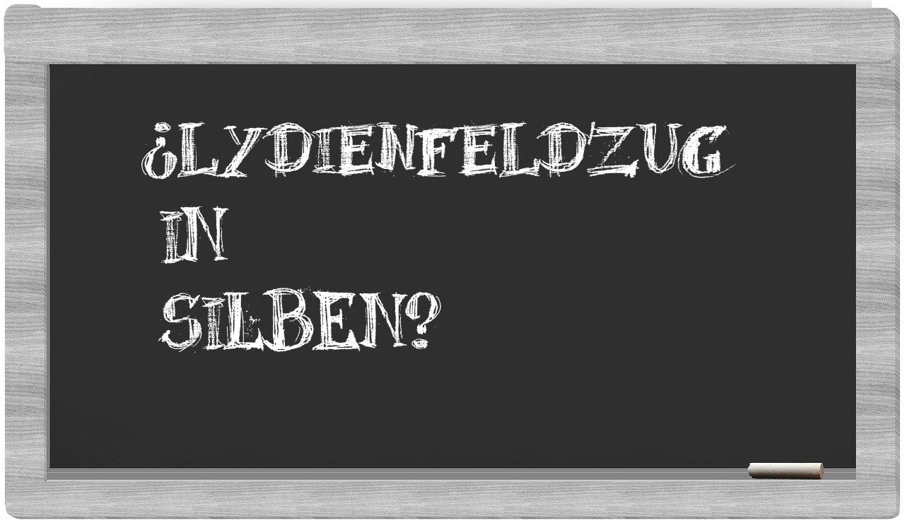 Lydienfeldzug in syllables