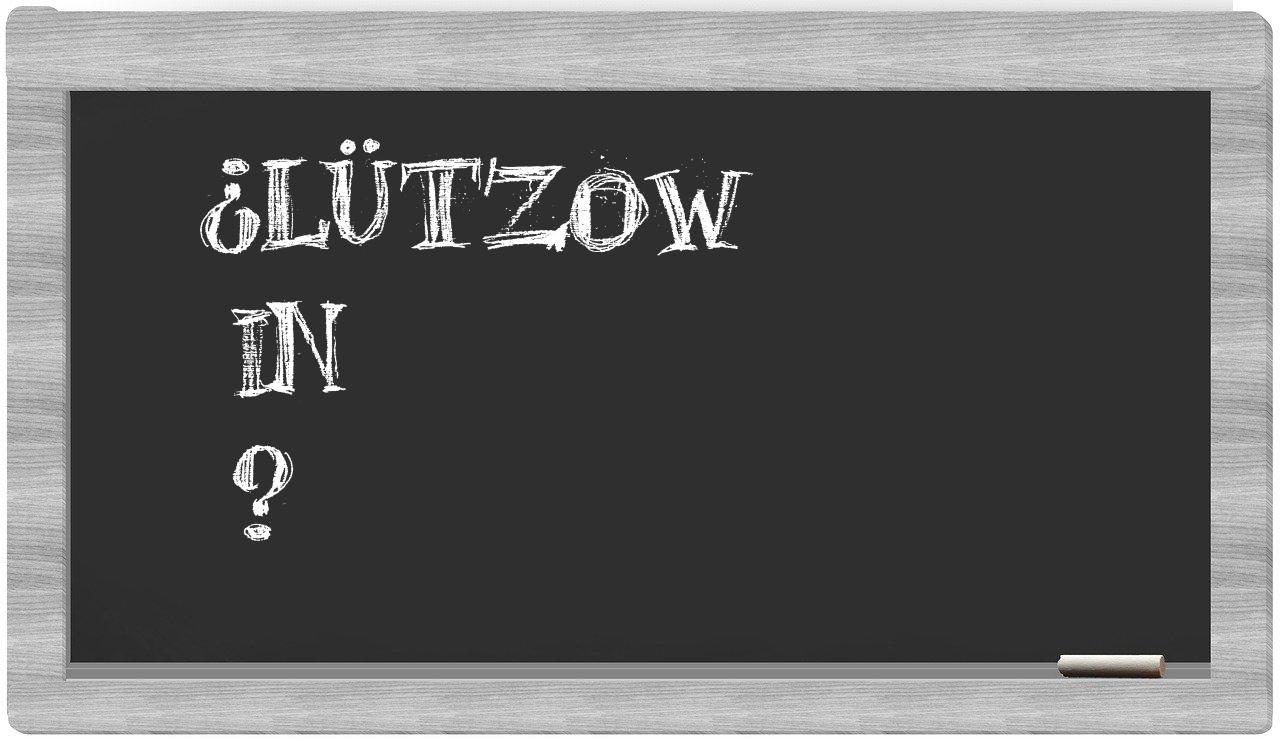 ¿Lützow en sílabas?