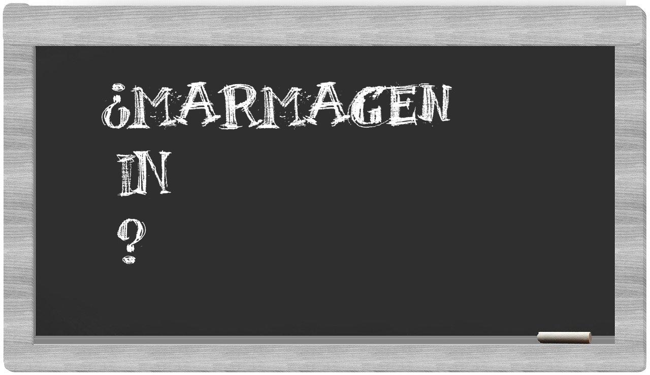 ¿Marmagen en sílabas?