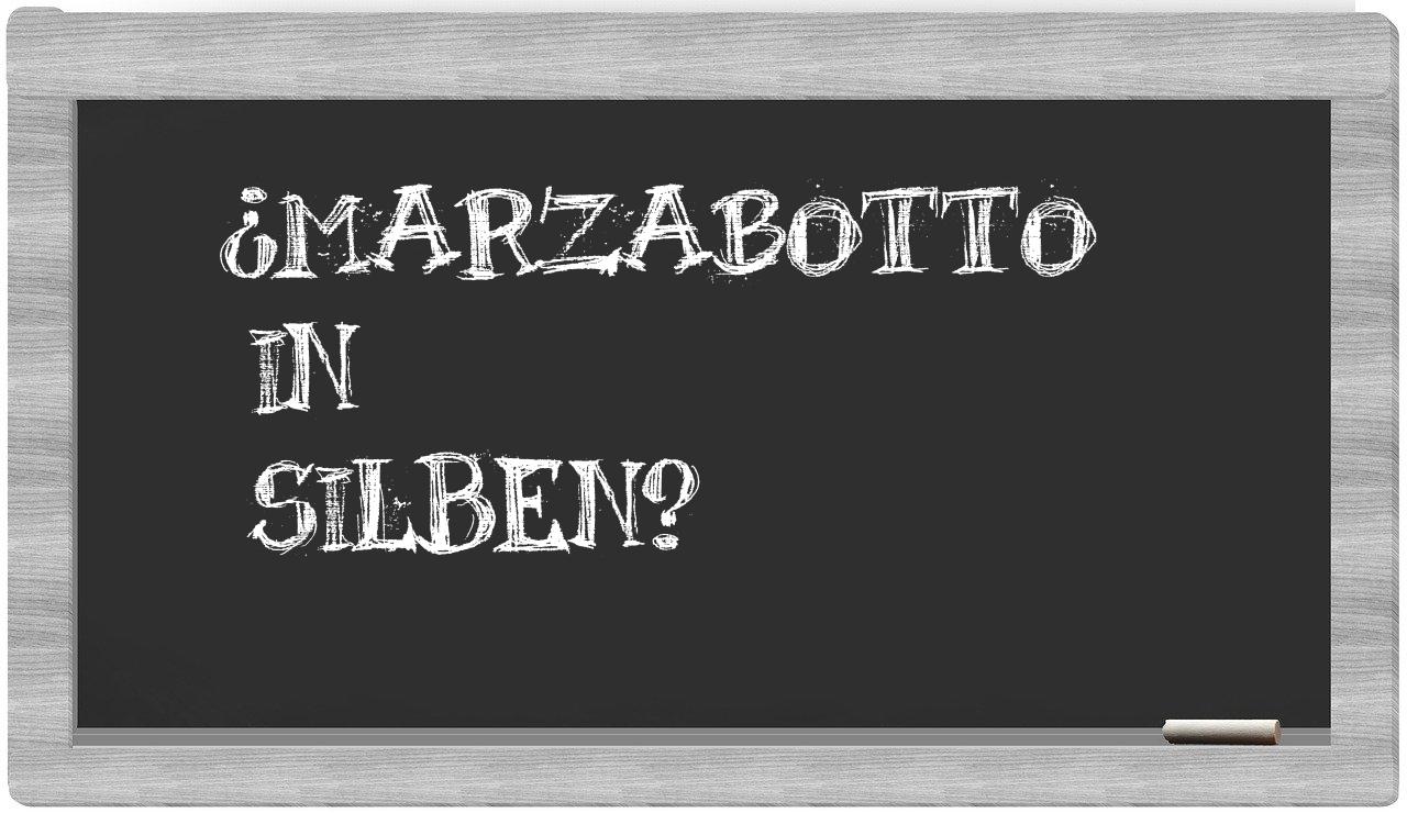 Marzabotto in syllables