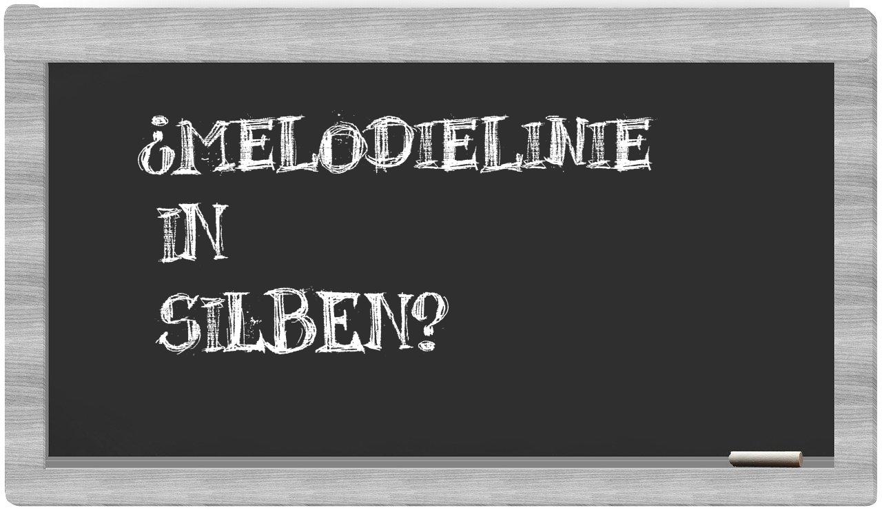 Melodielinie in syllables