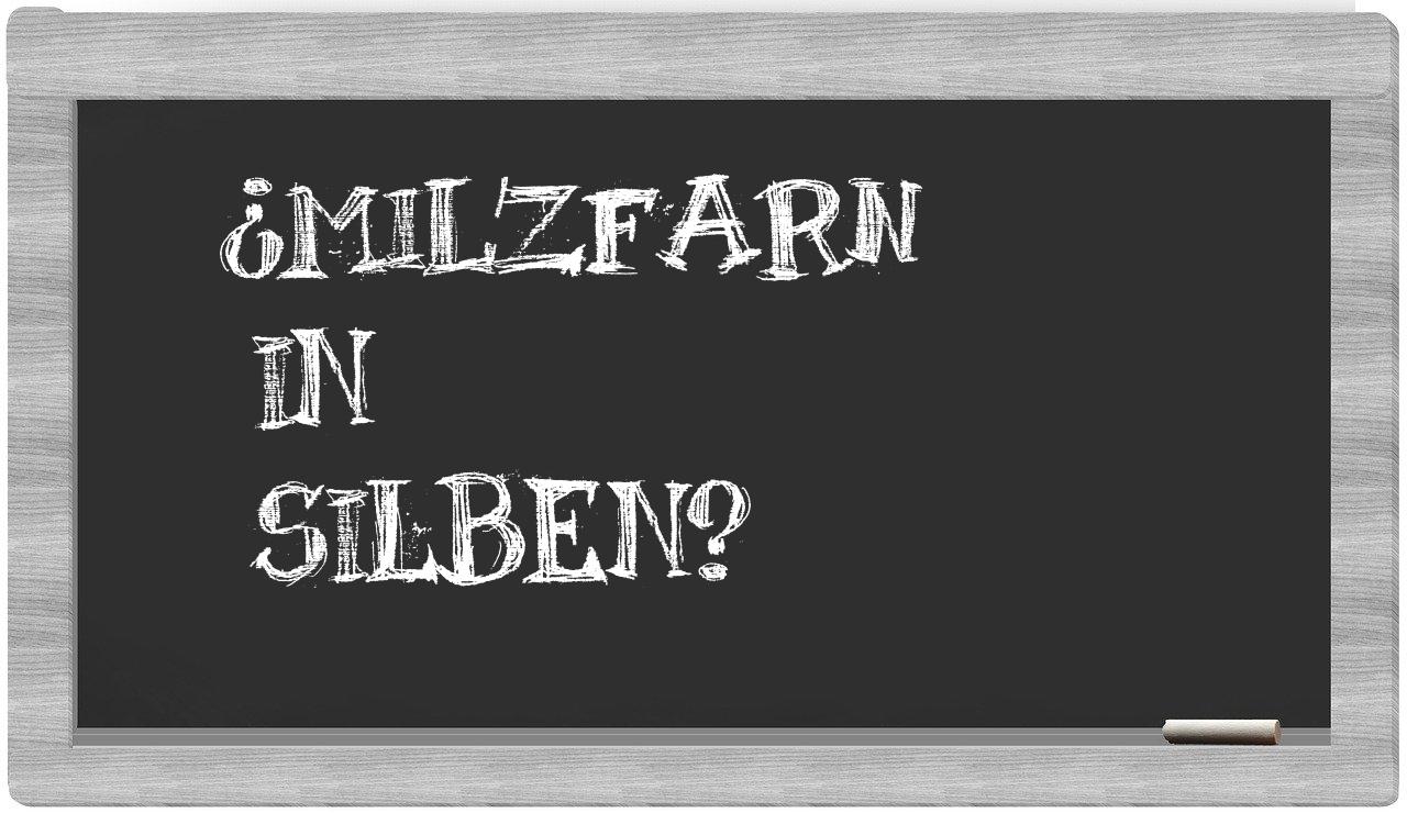 Milzfarn in syllables