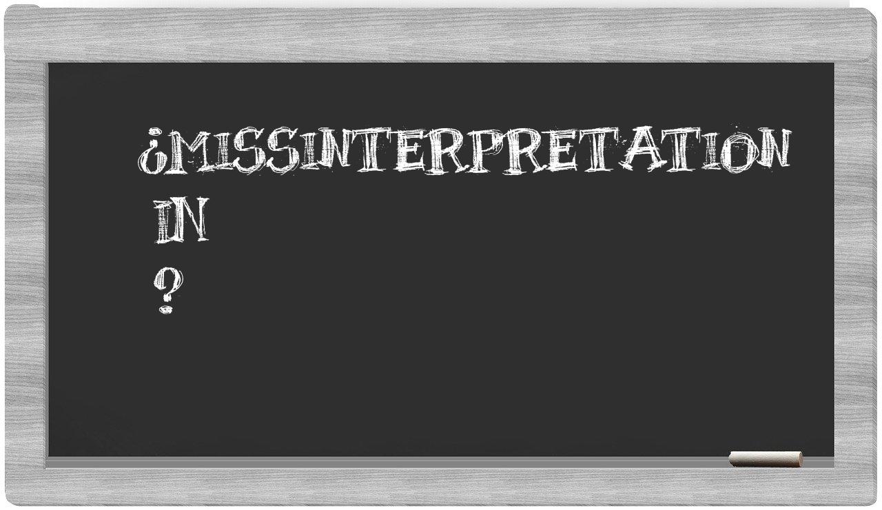 ¿Missinterpretation en sílabas?