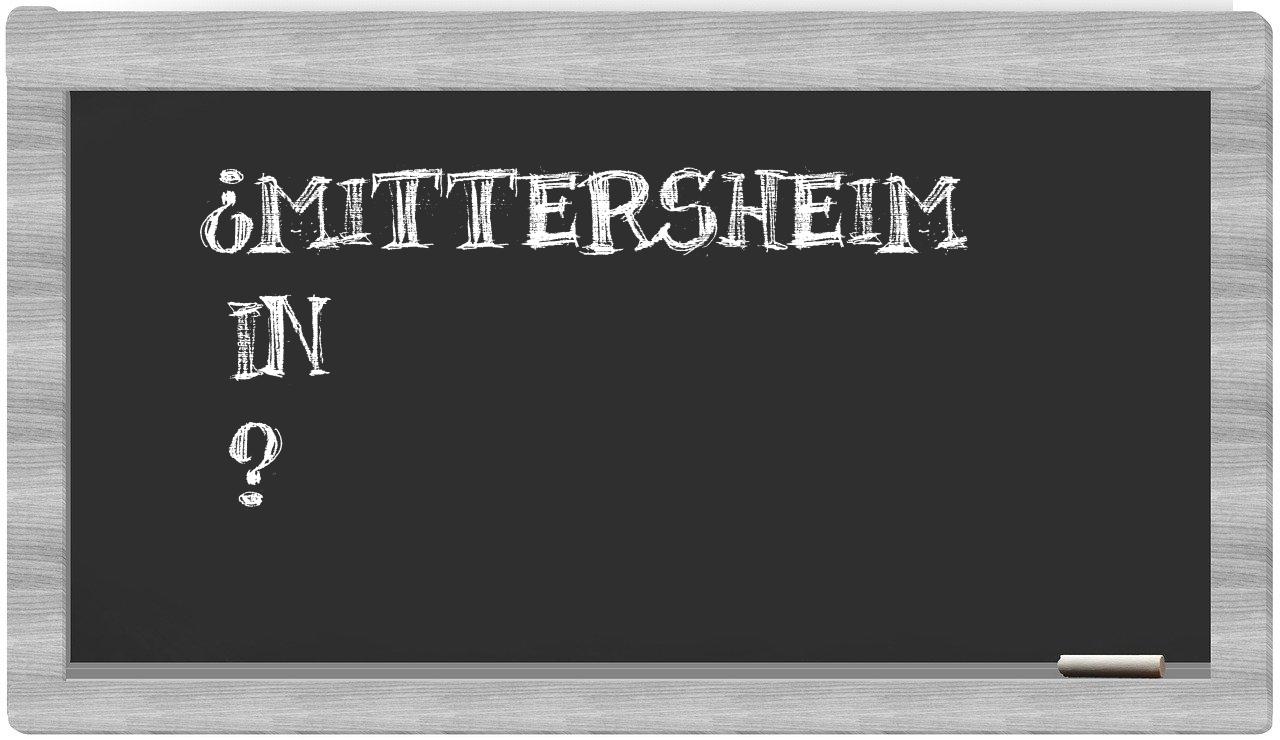 ¿Mittersheim en sílabas?