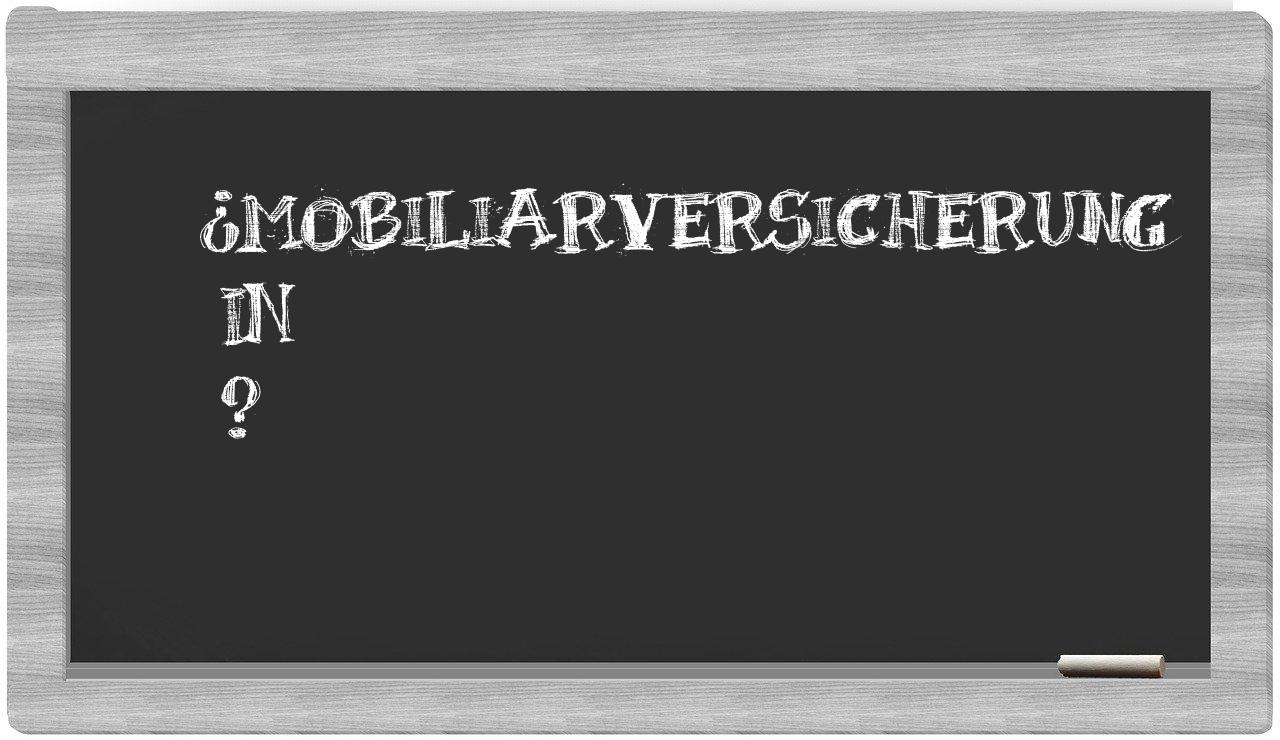 ¿Mobiliarversicherung en sílabas?