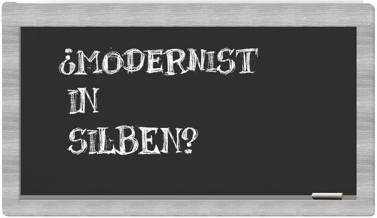 Modernist in syllables