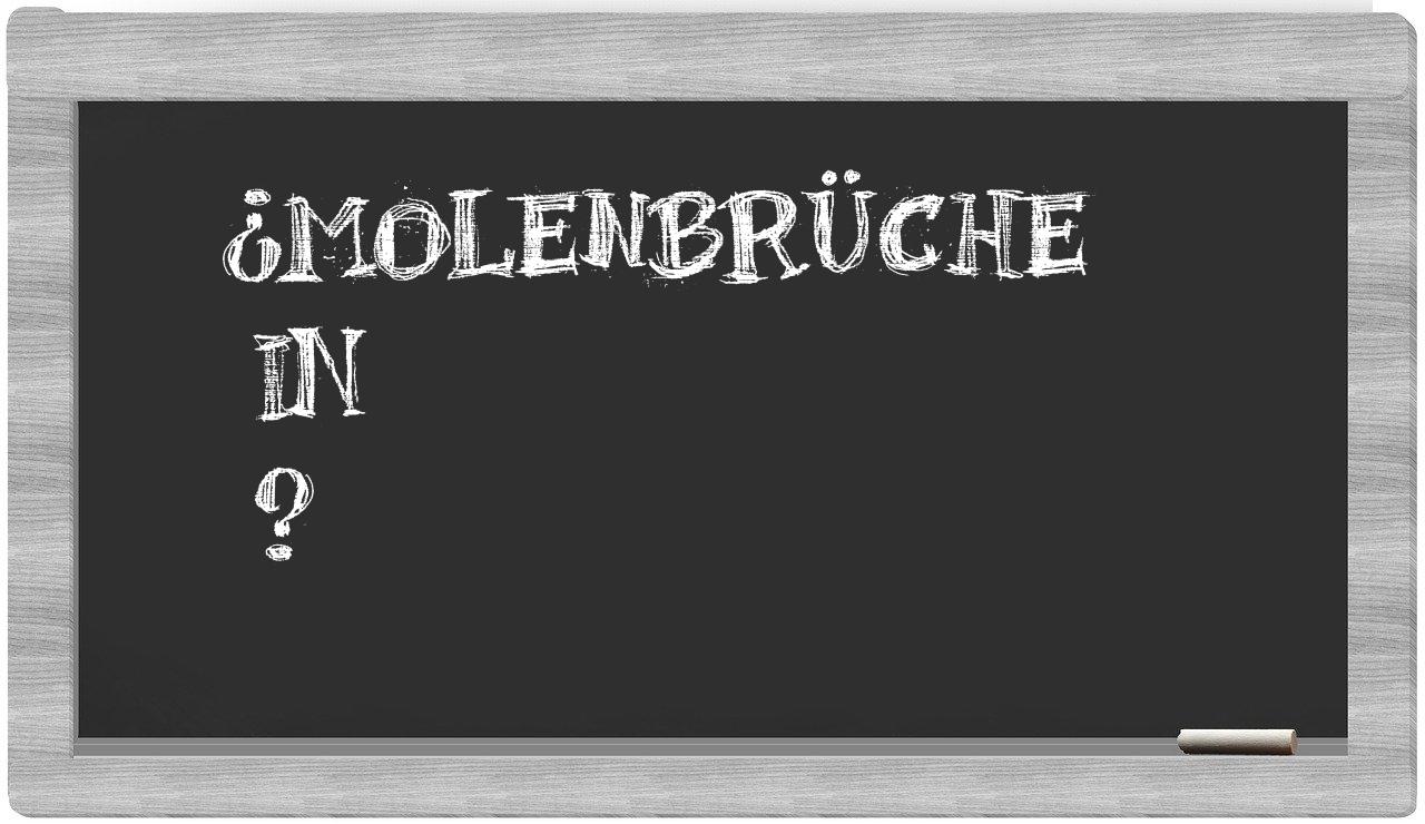 ¿Molenbrüche en sílabas?