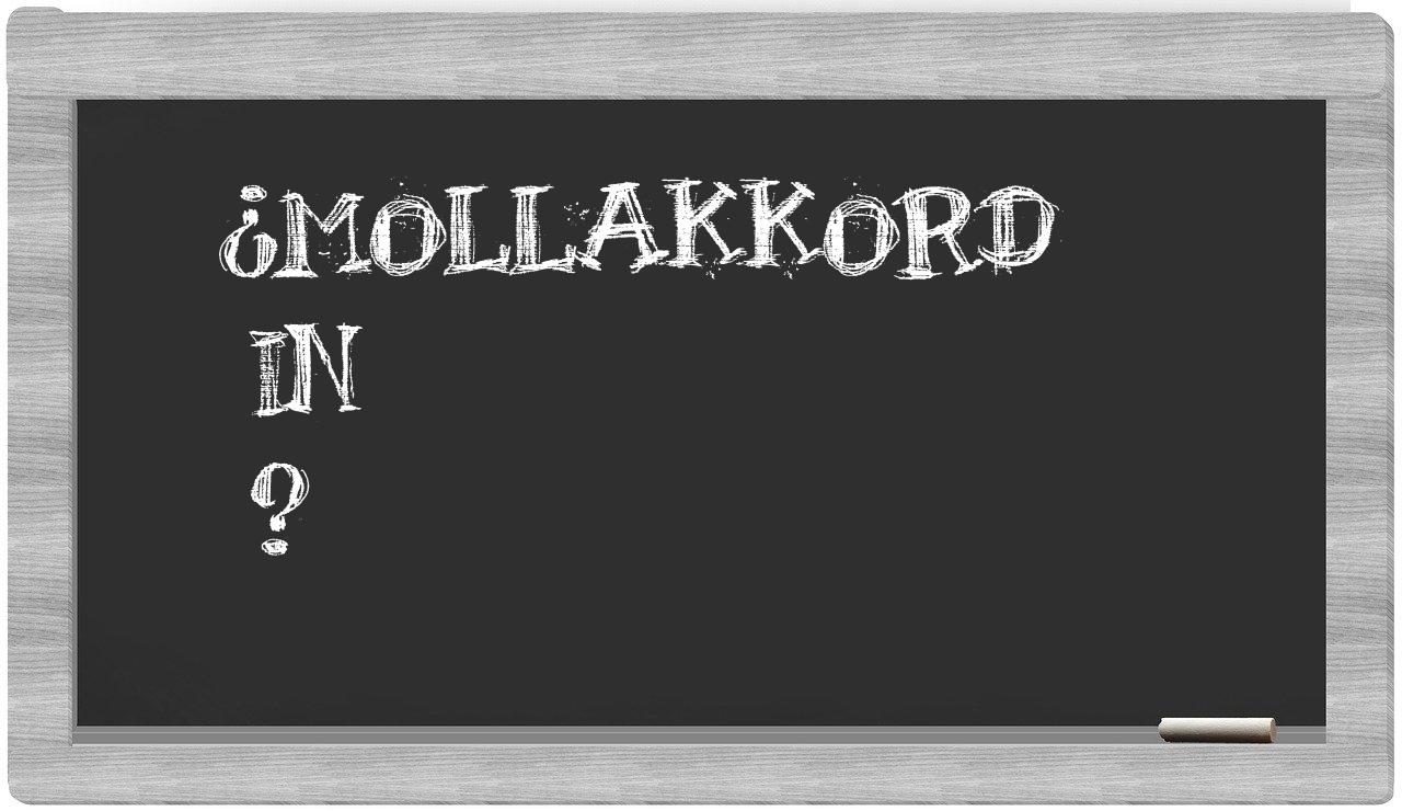 ¿Mollakkord en sílabas?