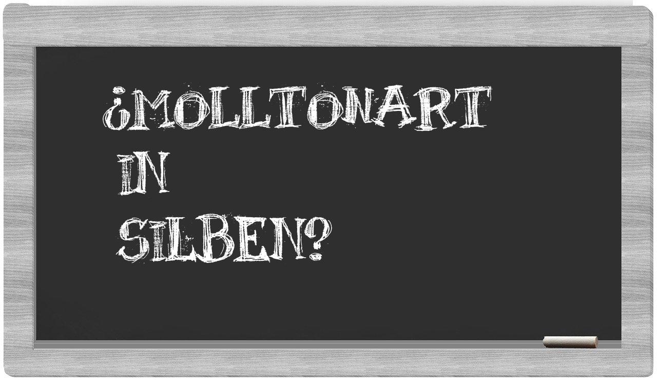 Molltonart in syllables