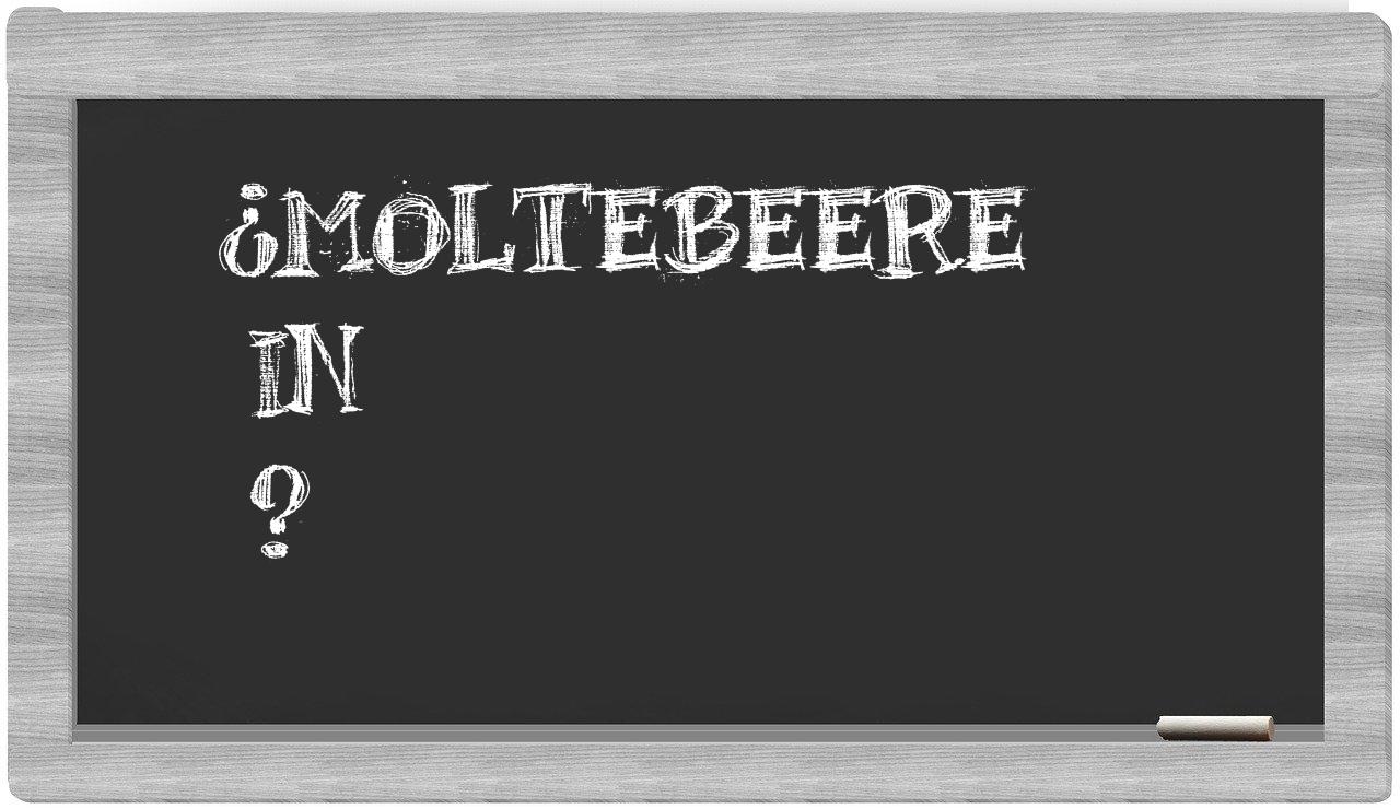 ¿Moltebeere en sílabas?