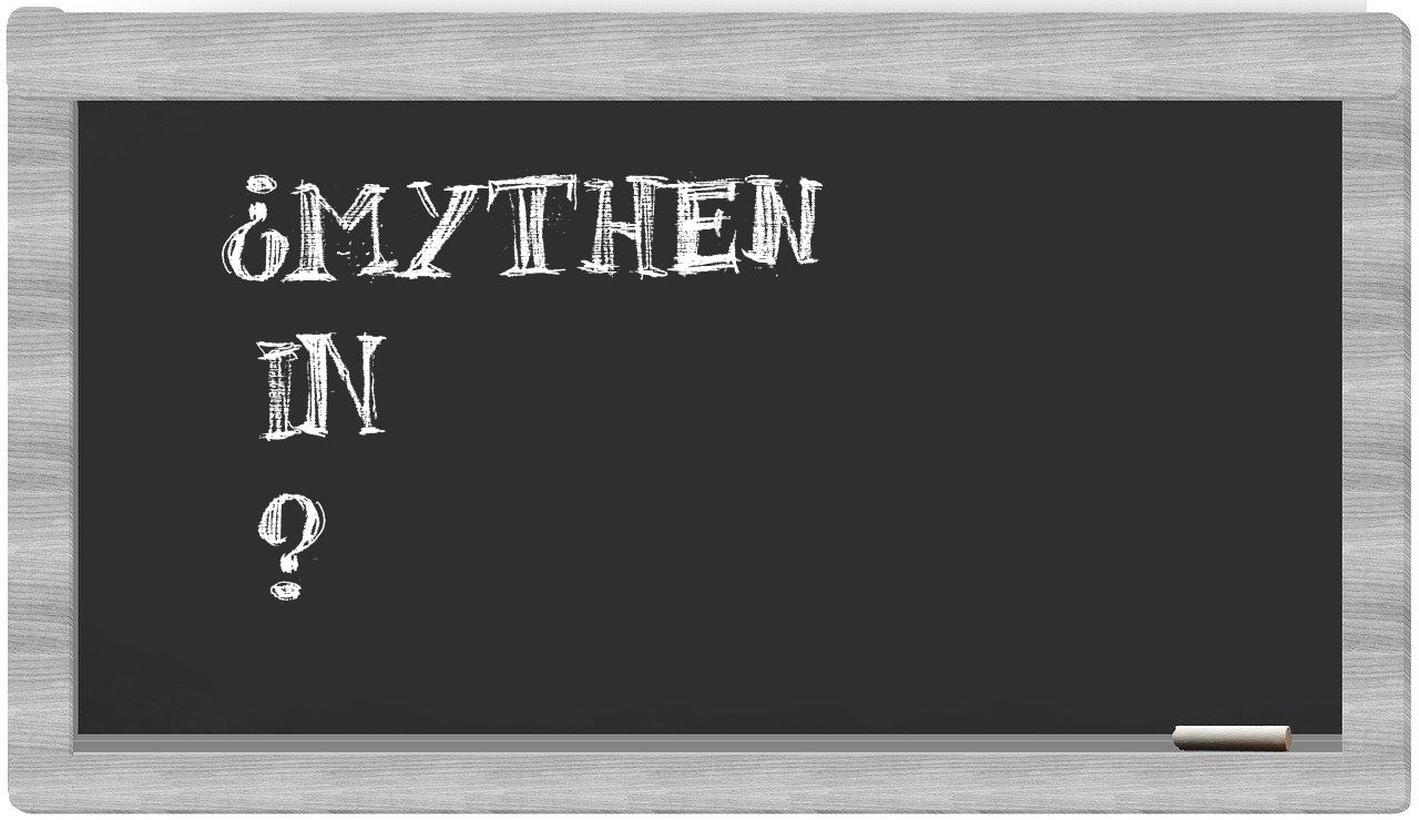 ¿Mythen en sílabas?