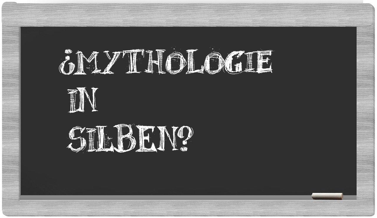 Mythologie in syllables
