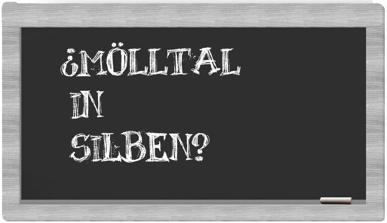 Mölltal in syllables