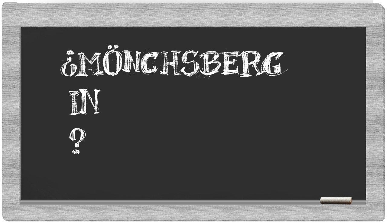 ¿Mönchsberg en sílabas?