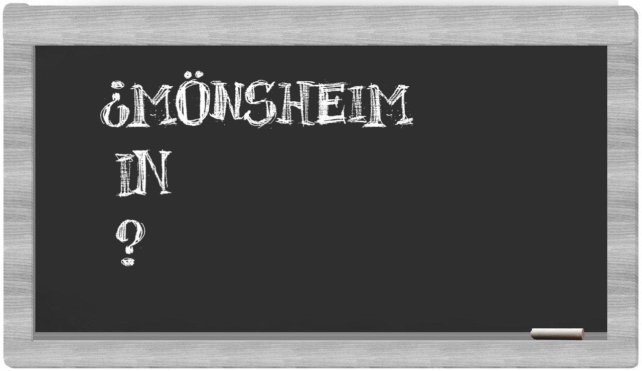 ¿Mönsheim en sílabas?