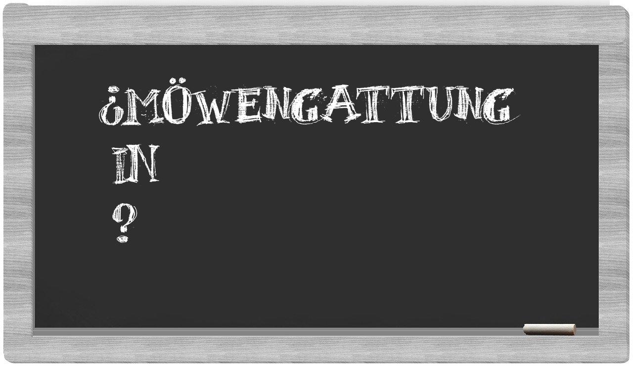 ¿Möwengattung en sílabas?
