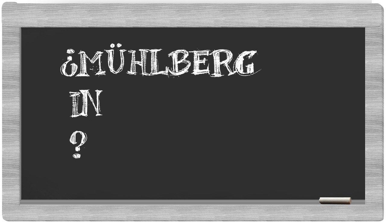 ¿Mühlberg en sílabas?
