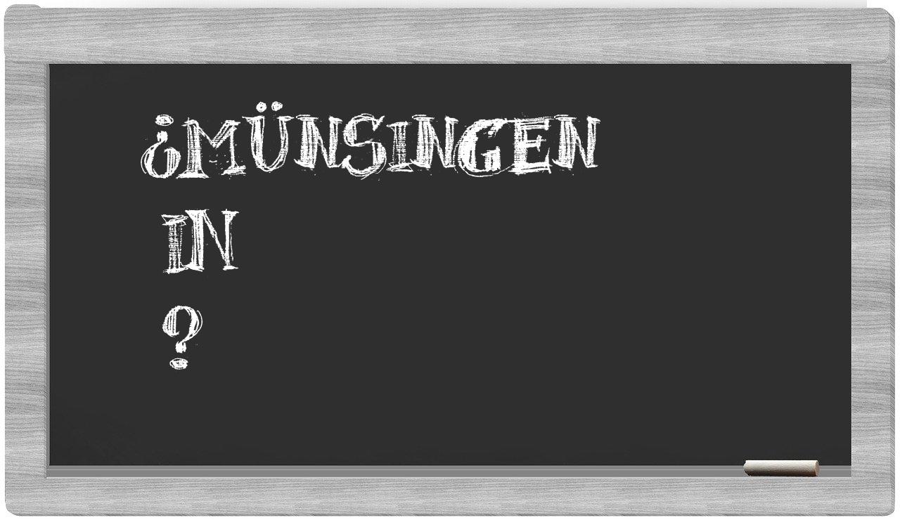 ¿Münsingen en sílabas?