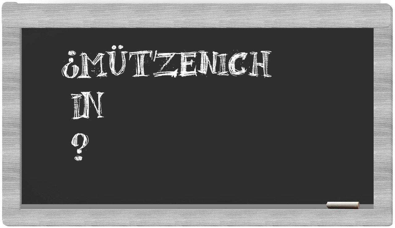 ¿Mützenich en sílabas?