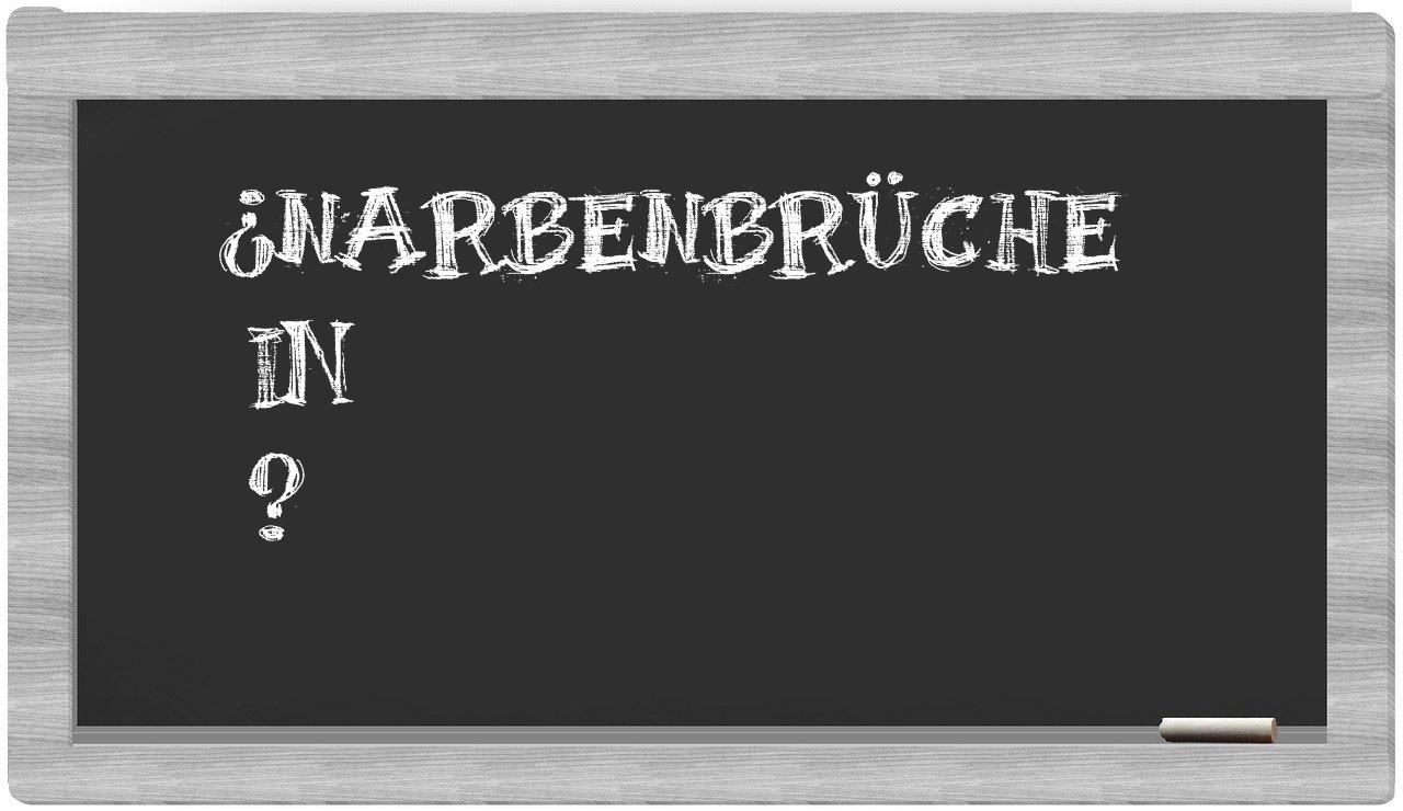 ¿Narbenbrüche en sílabas?