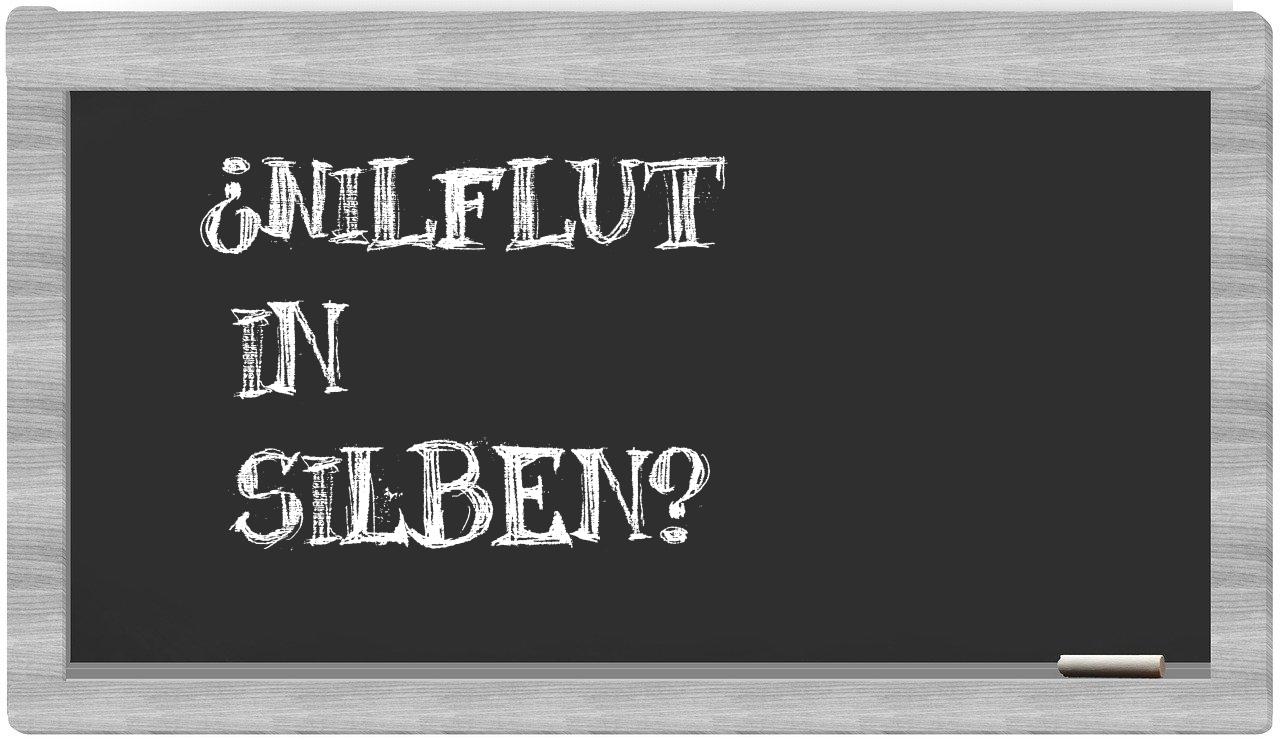 Nilflut in syllables