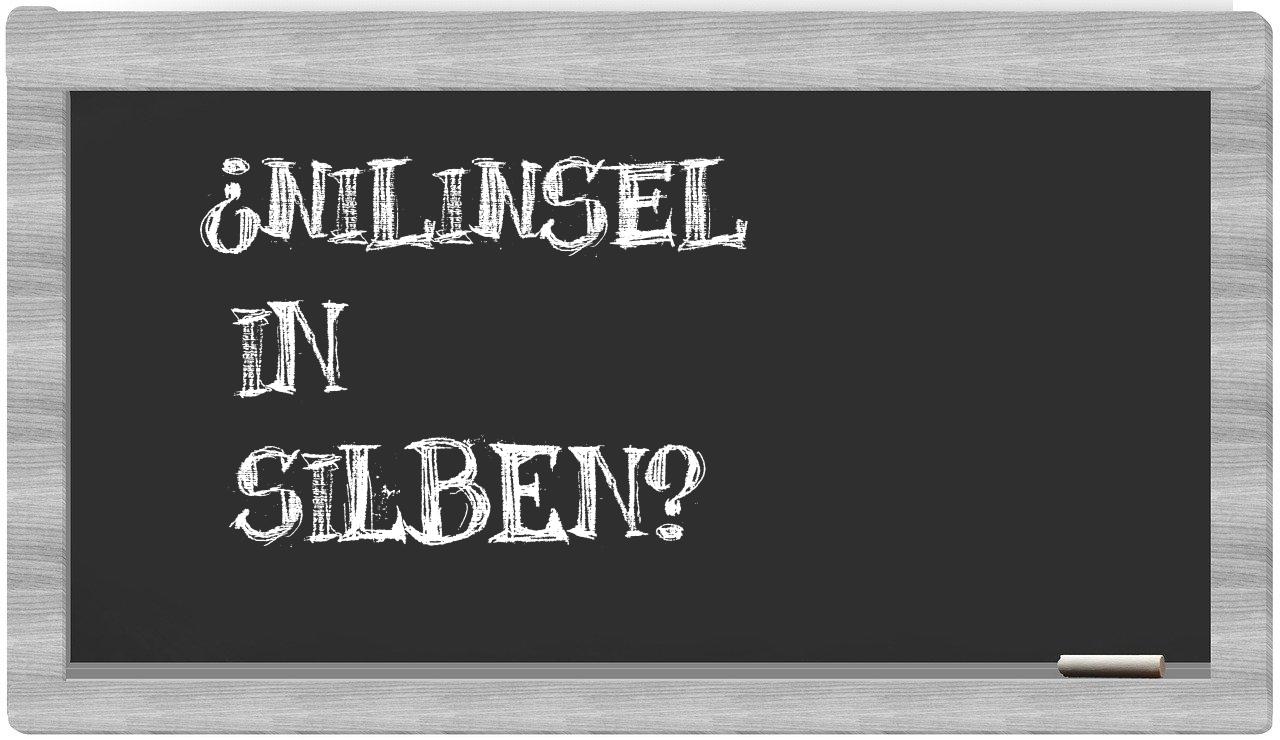 Nilinsel in syllables