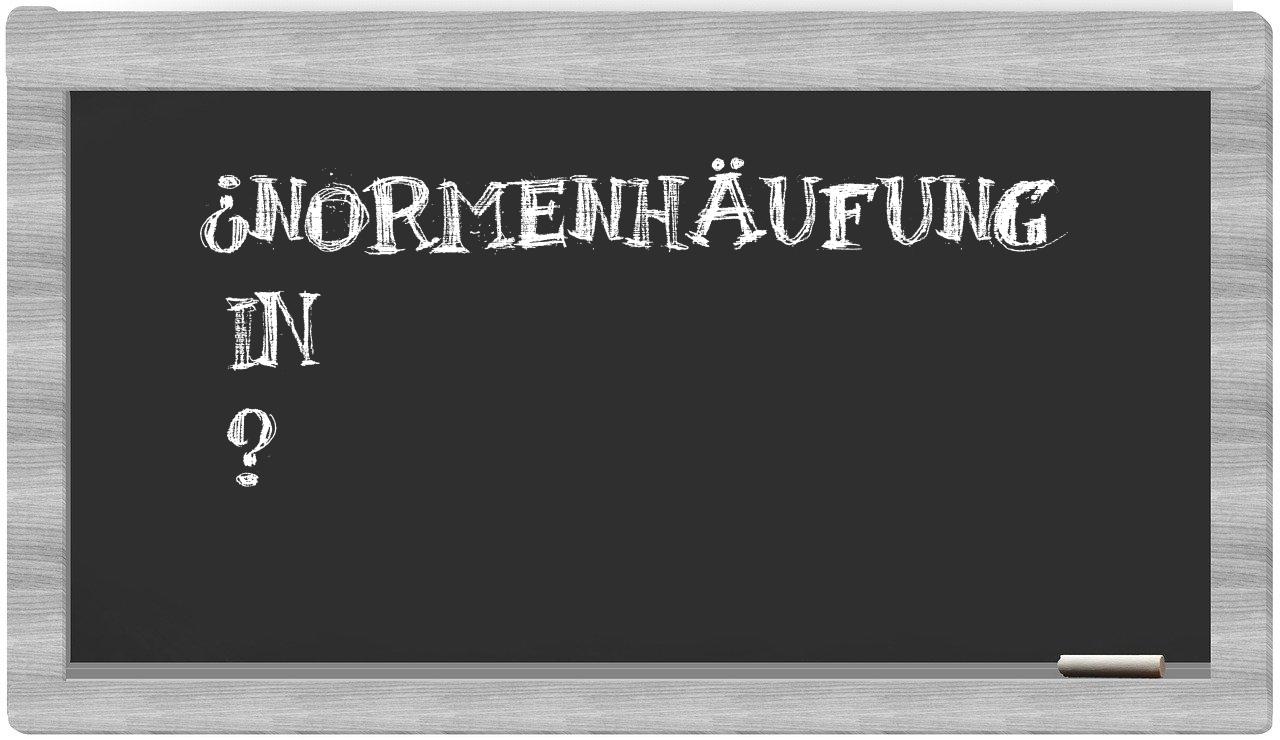 ¿Normenhäufung en sílabas?