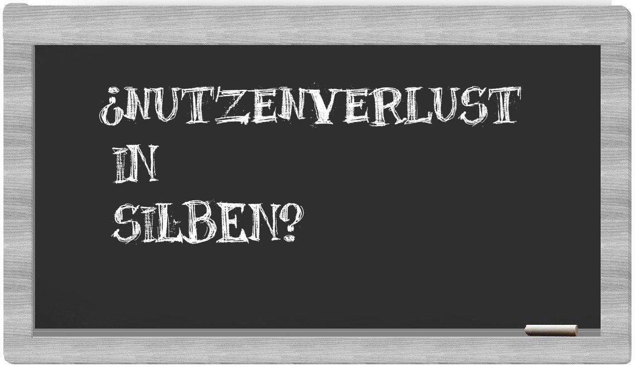 Nutzenverlust in syllables