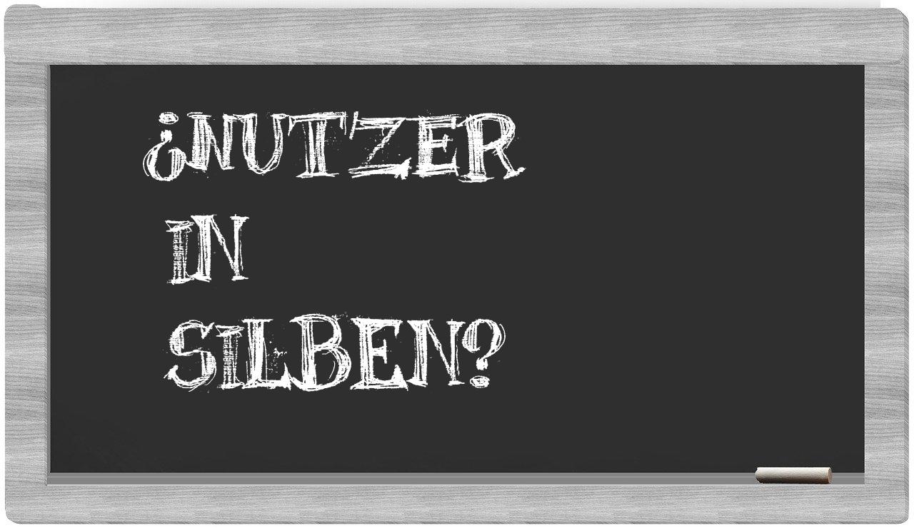Nutzer in syllables