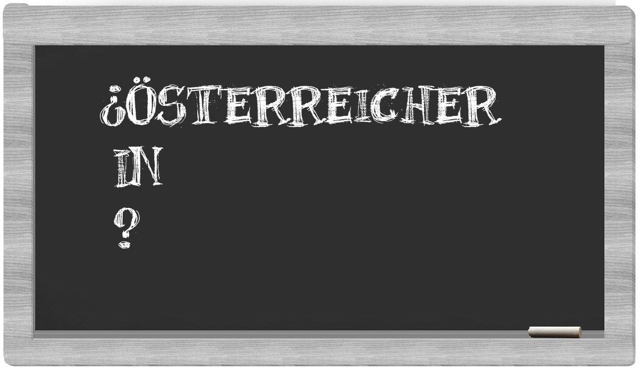 ¿Österreicher en sílabas?